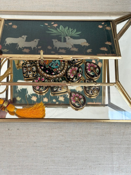 Reflections of Pichwai (glass box)