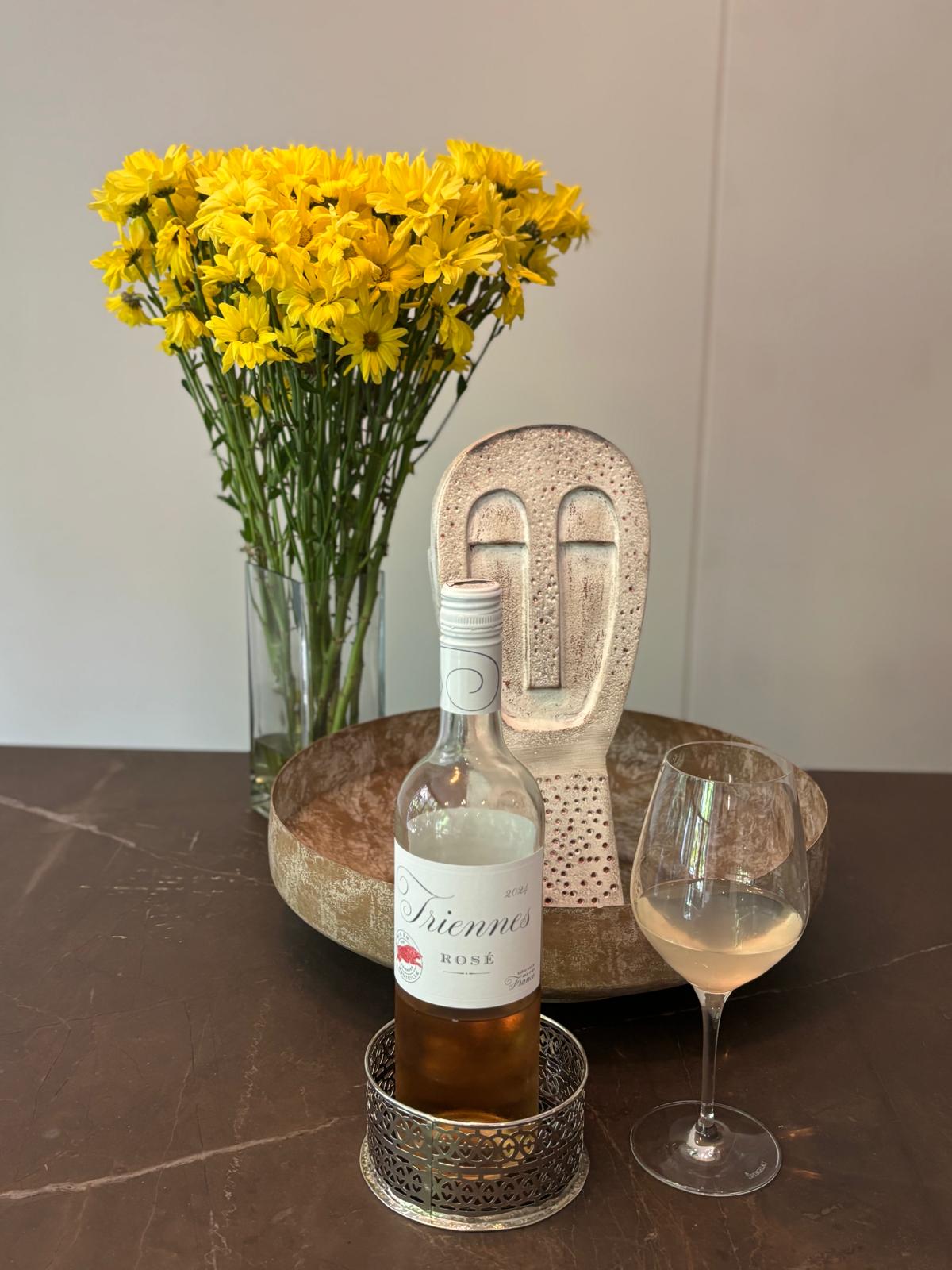 Wine Brass Bottle Coaster - silver