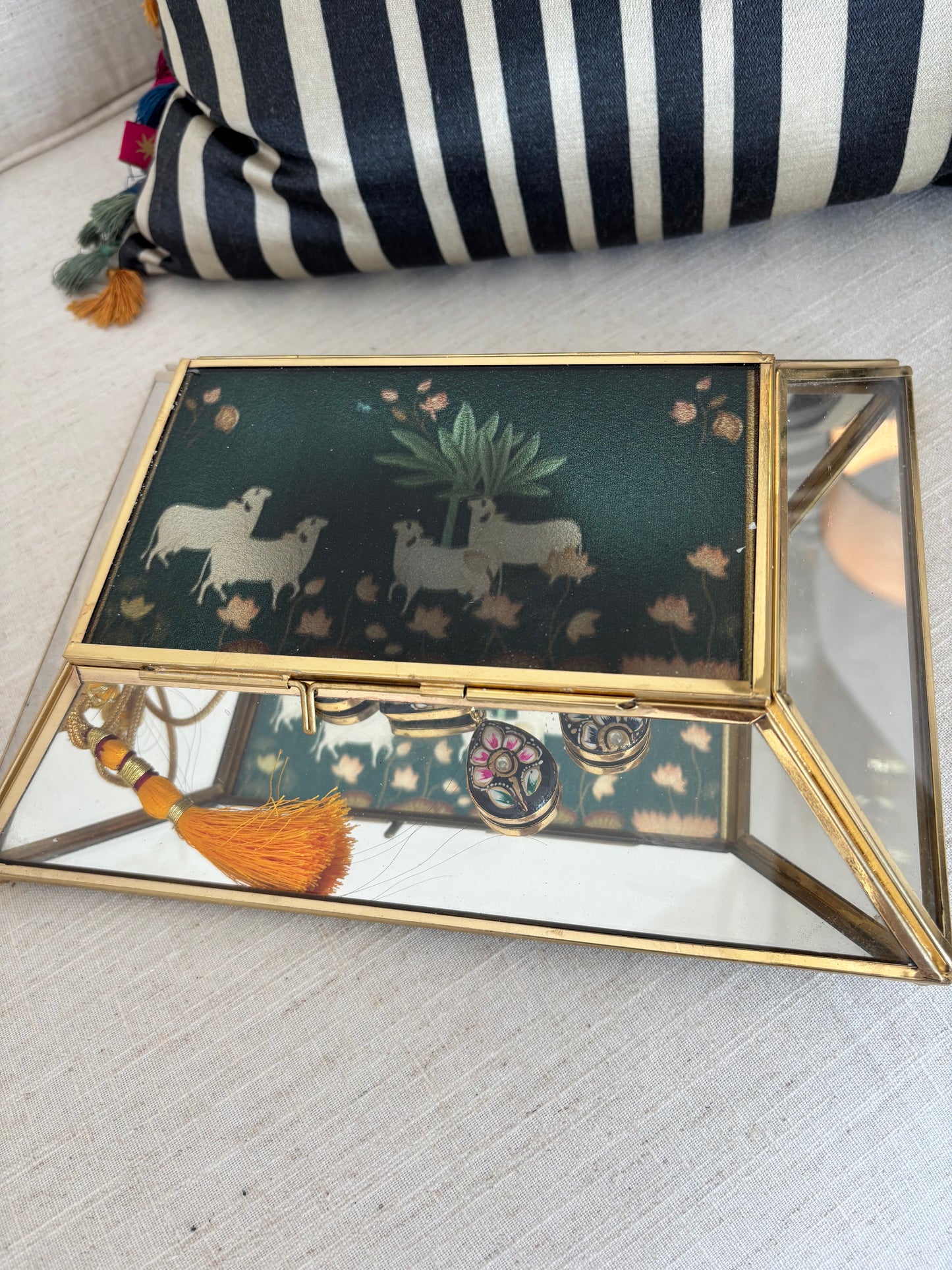 Reflections of Pichwai (glass box)