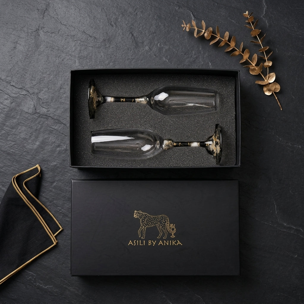 Midnight Celebration flute - Set of 2
