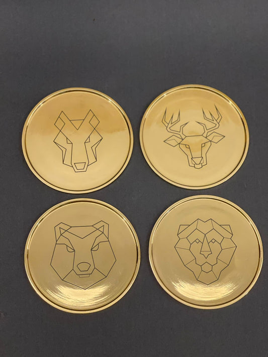 Image of Gilded Beasts coasters from august.org.in