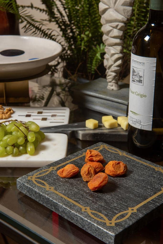 Image of Vriksha in Grey Marble trivet from august.org.in