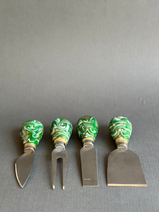 Cheese knives Green
