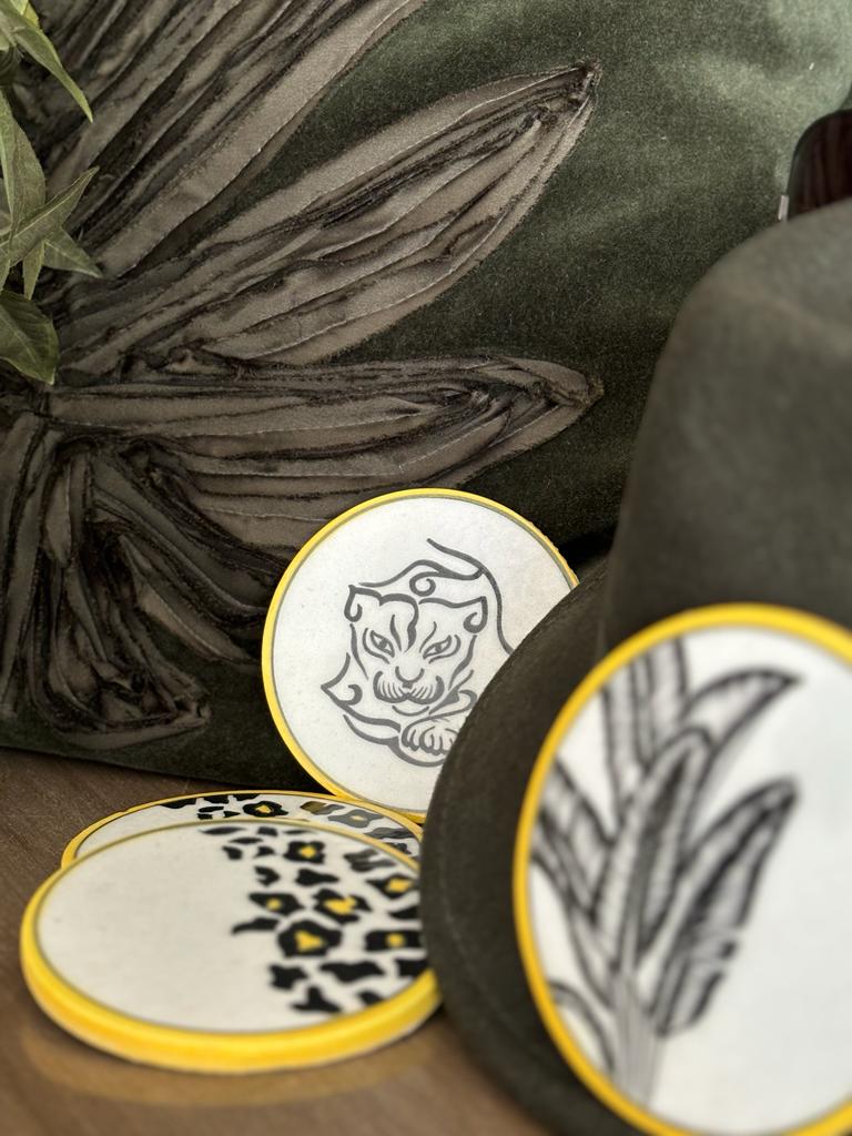 Serengeti stoneware coasters (Set of 4)