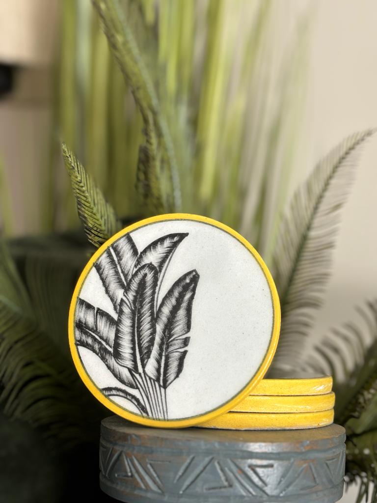 Serengeti stoneware coasters (Set of 4)