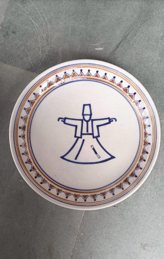 Turki Dervish Platter, brown