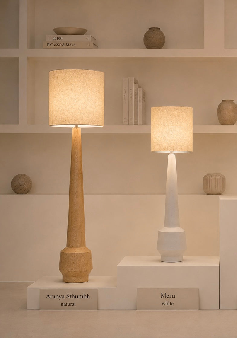 Meru – Tall Table Lamp, white