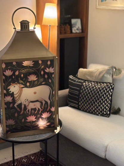 Lotus Pastures             cow & calf Lantern