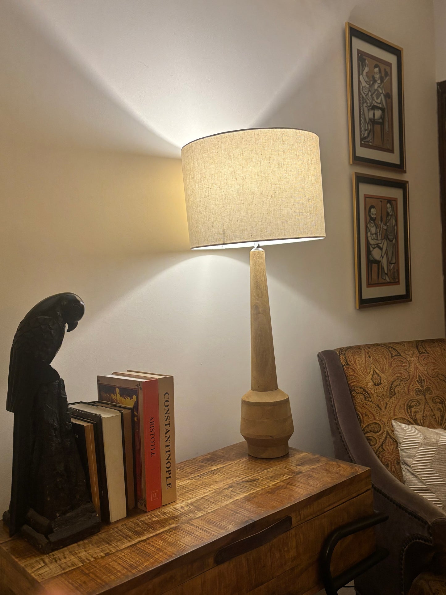 Meru – Tall Table Lamp, Natural