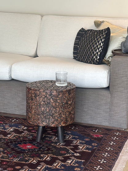 Ember Mosaic Table, round