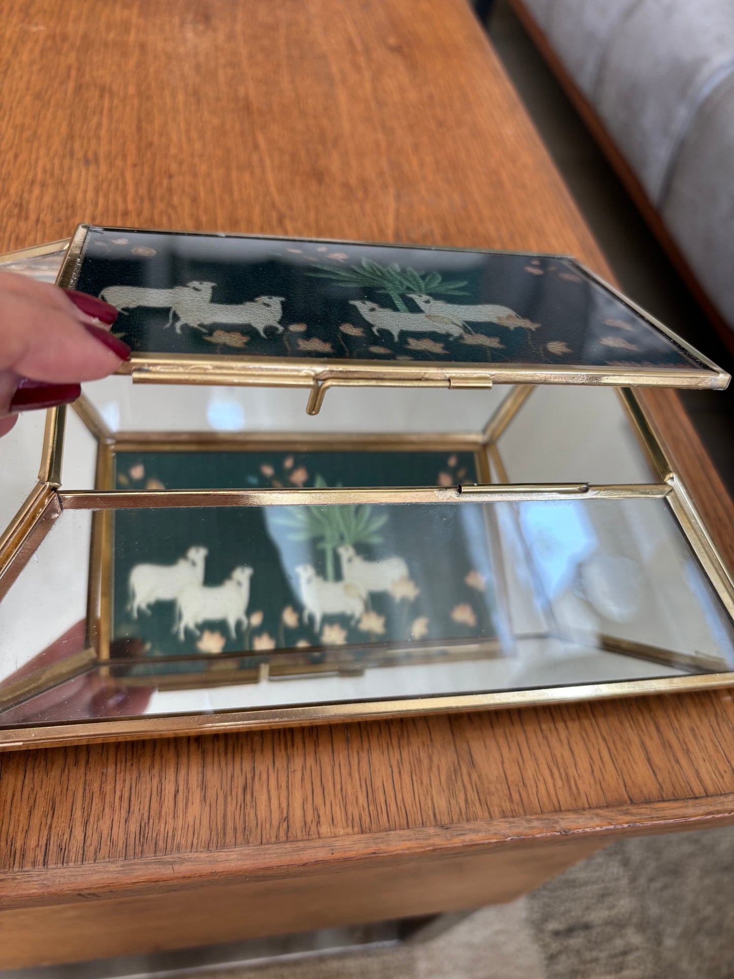 Reflections of Pichwai (glass box)
