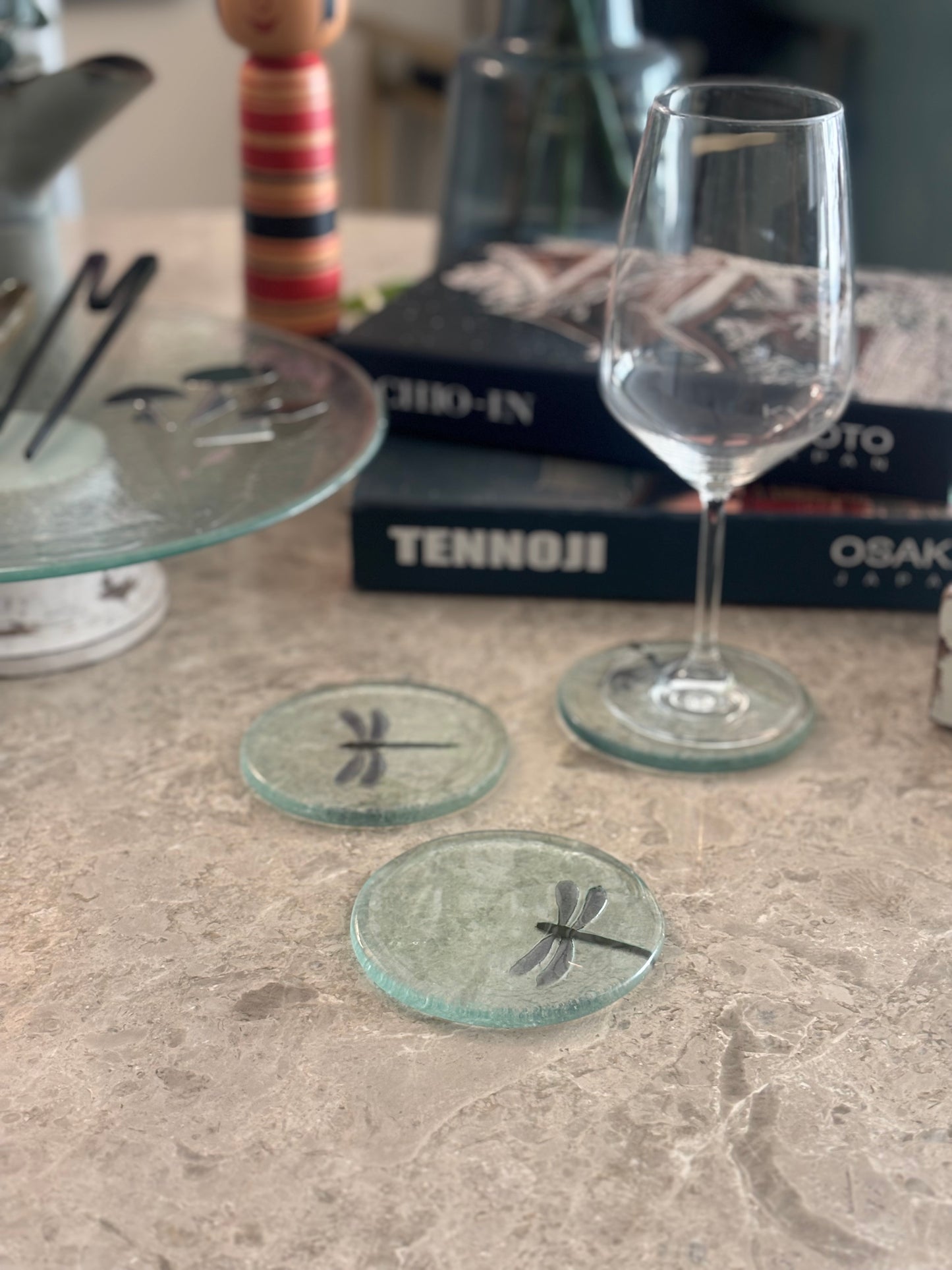 Dragonfly Whisper coasters