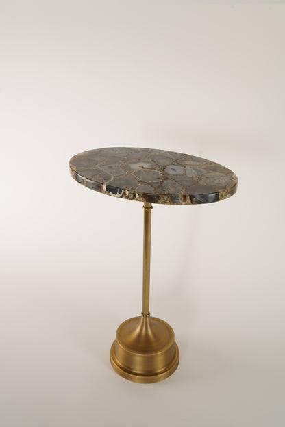 Christopher Side Table-Oval
