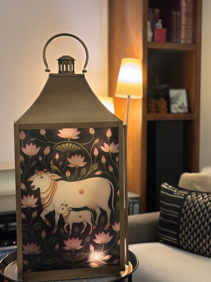 Lotus Pastures             cow & calf Lantern