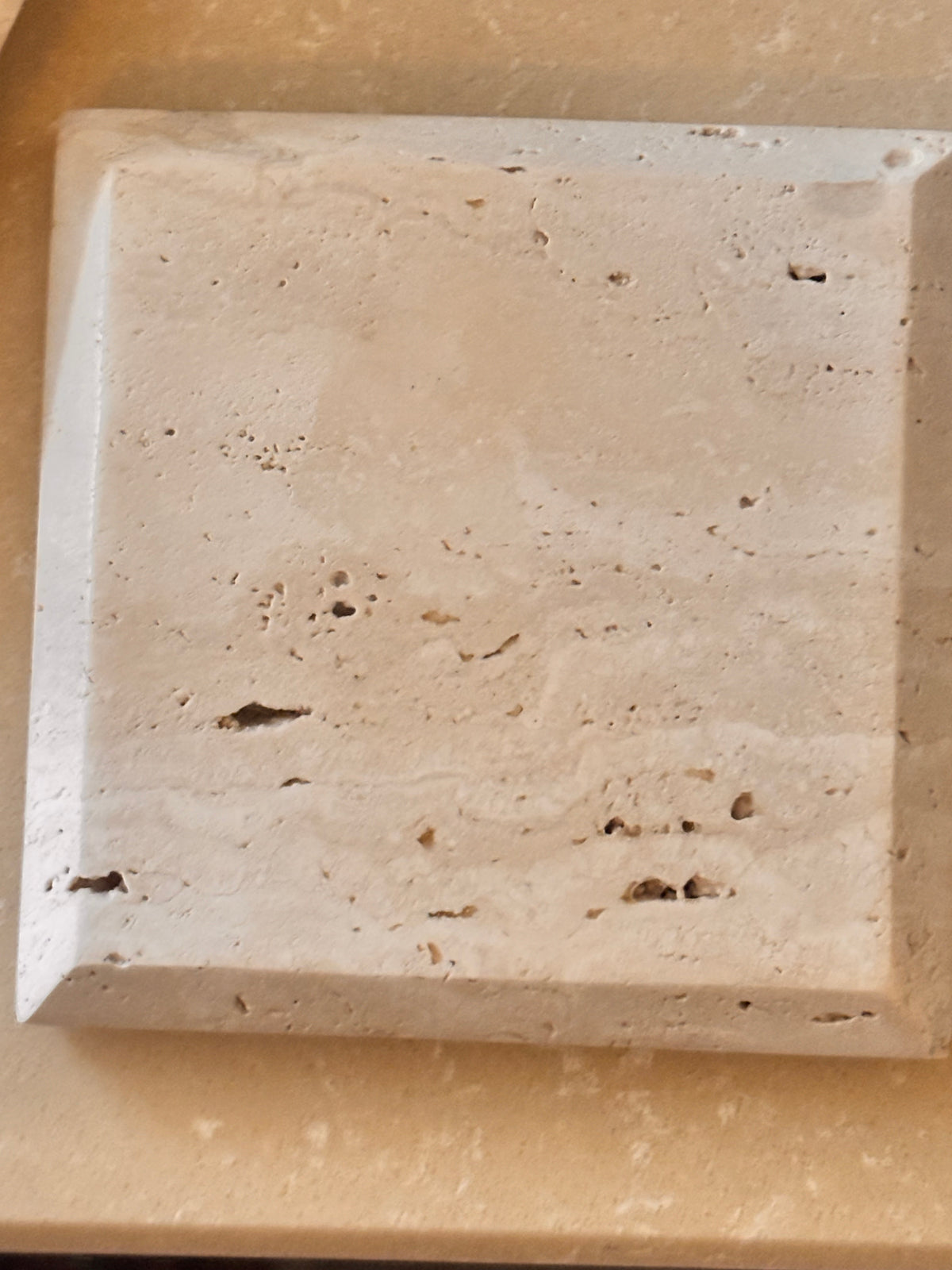 Quadra Travertine Coasters