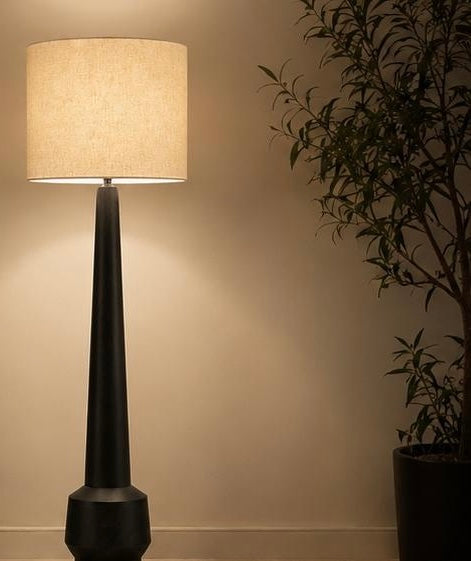 Aranya Sthumbh – Floor Lamp, Black