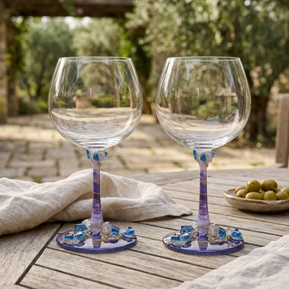 Azure Treasure Goblet - Set of 2