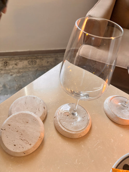 Orbis Travertine Coasters