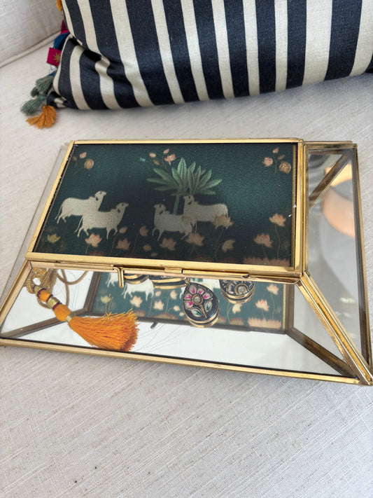 Reflections of Pichwai (glass box)