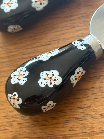 Sakura cheese knives black