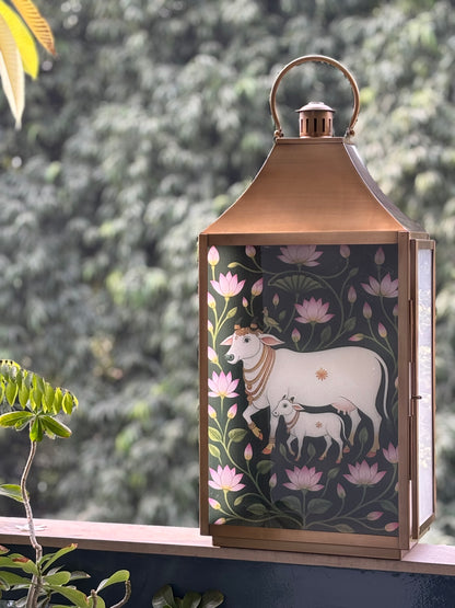 Lotus Pastures             cow & calf Lantern