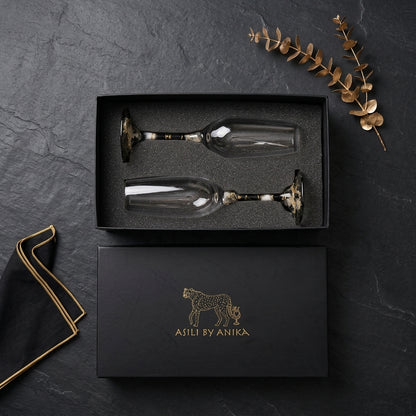Midnight Celebration flute - Set of 2