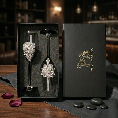 Flute Couture Noir - Set of 2