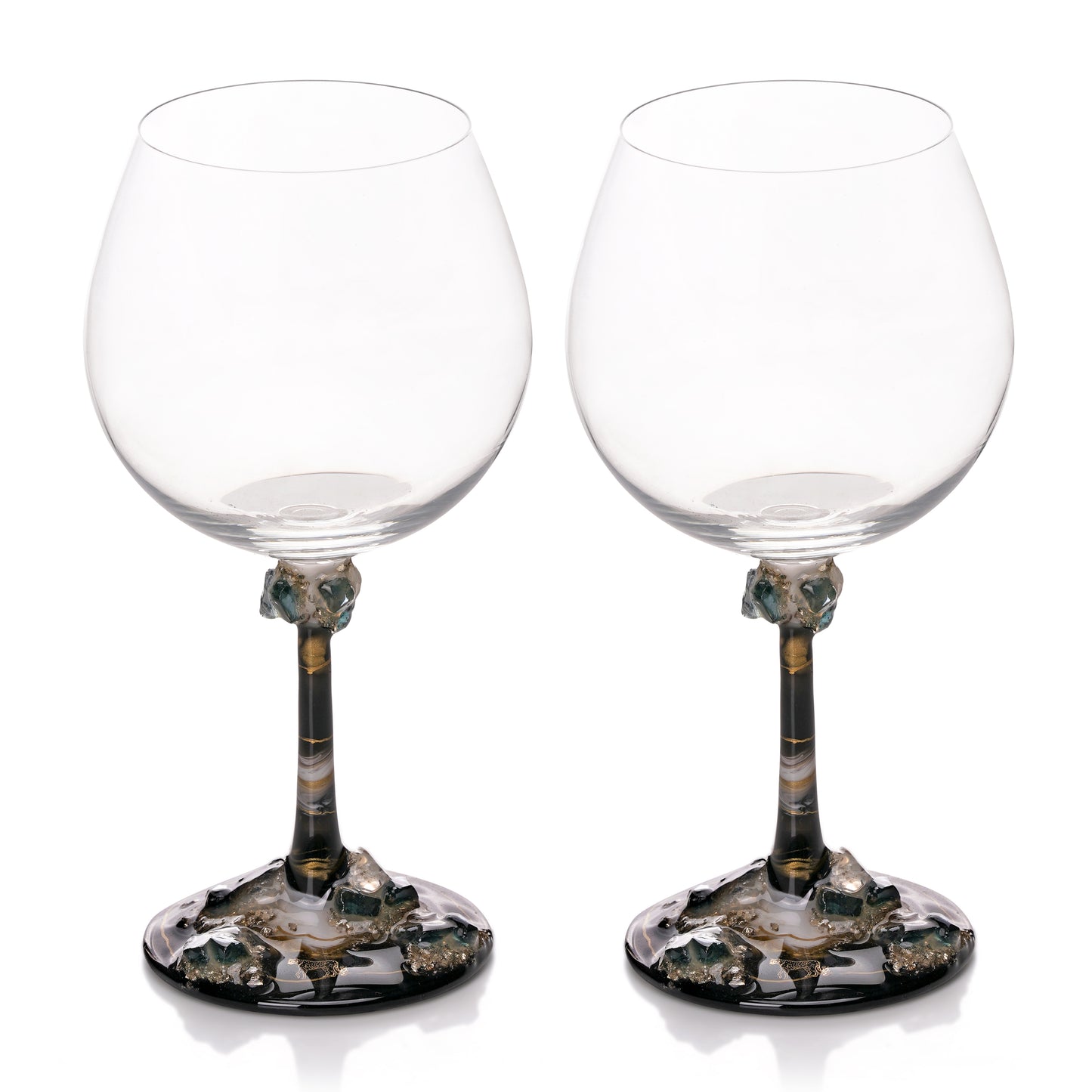 Midnight Geode Goblet - Set of 2