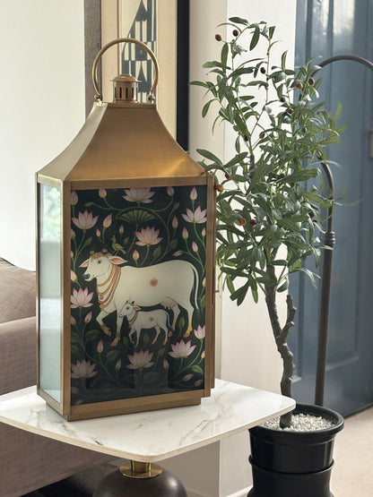 Lotus Pastures             cow & calf Lantern