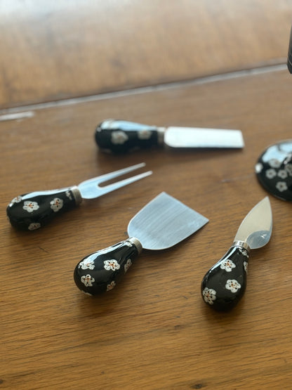 Sakura cheese knives black