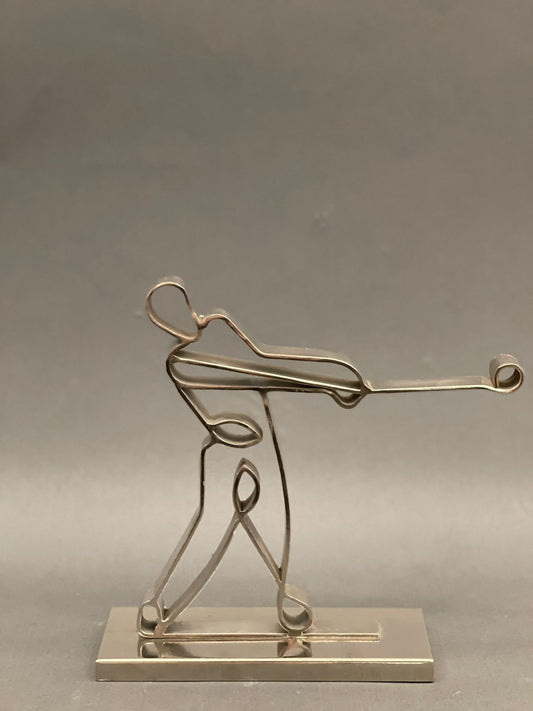 Image of Andrew in Silver metal sculpture from august.org.in