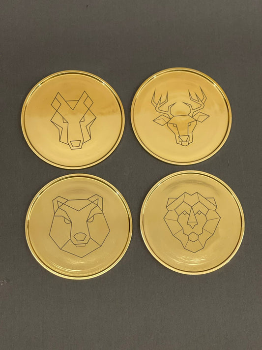 Image of Gilded Beasts coasters from august.org.in