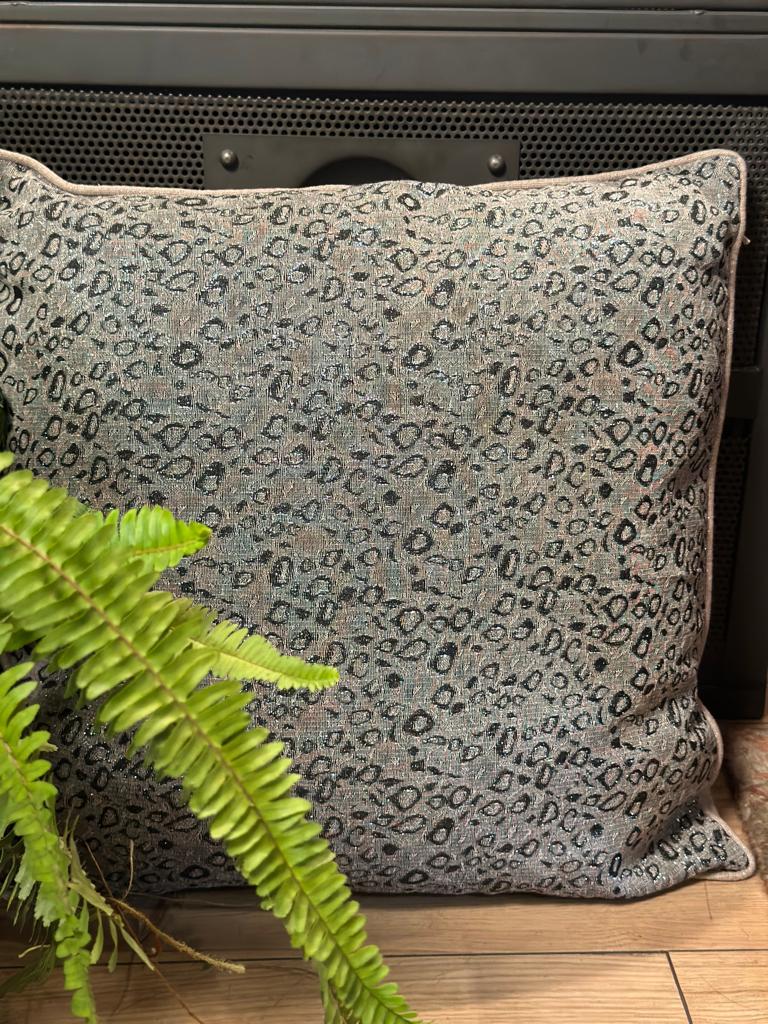 Image of Cheetah's rosettes cushion from august.org.in