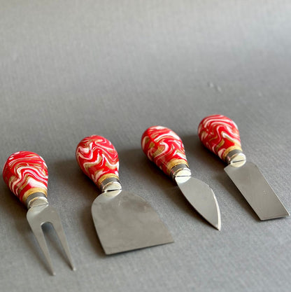 Cheese knives Red