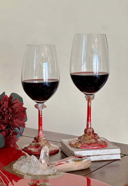 Wine glasses Red