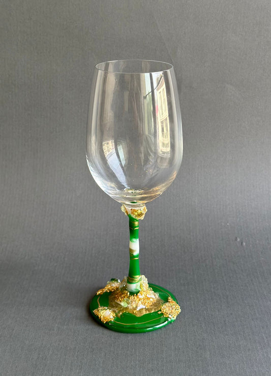 Wine glasses Green