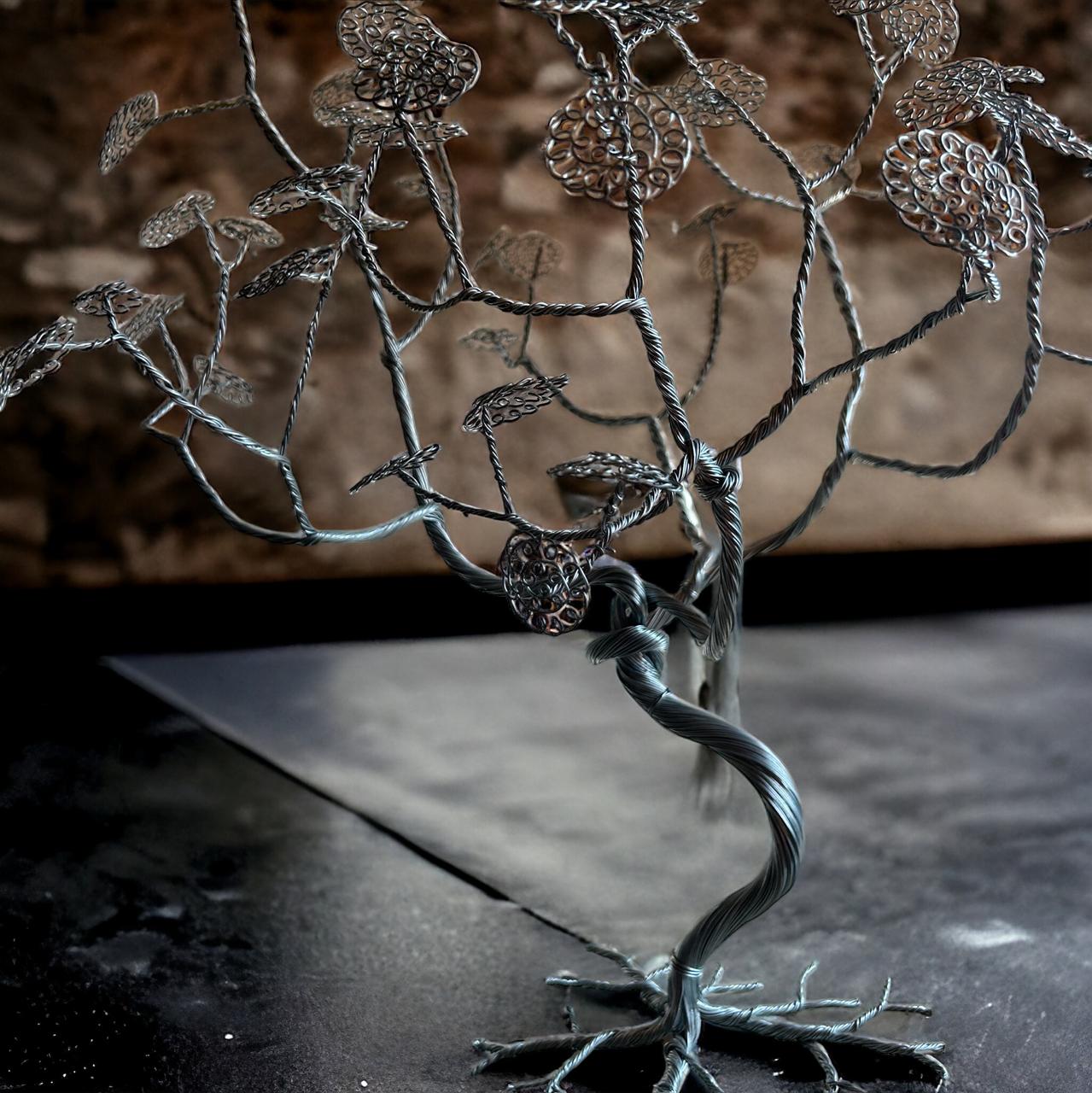 Modernist Wire Bonsai in Silver