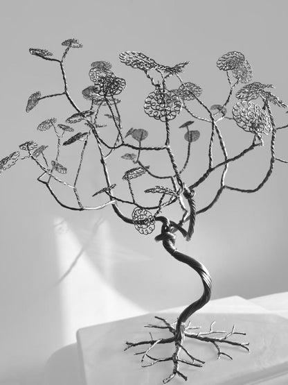 Modernist Wire Bonsai in Silver