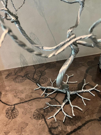 Modernist Wire Bonsai in Silver