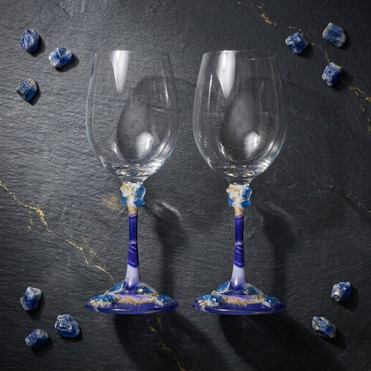 Azure Pour Glass - Set of 2