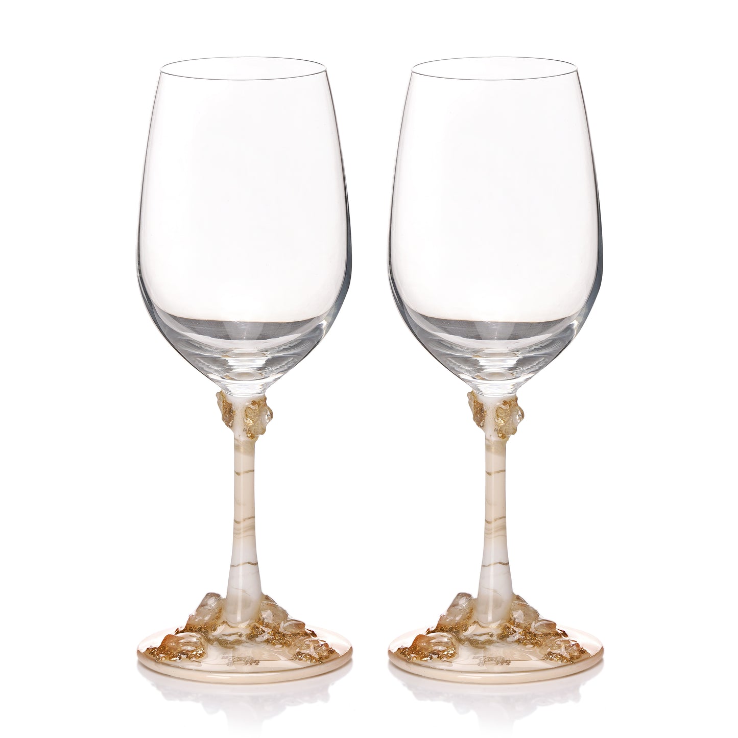 Amber Pour Glass - Set of 2