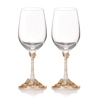 Amber Pour Glass - Set of 2