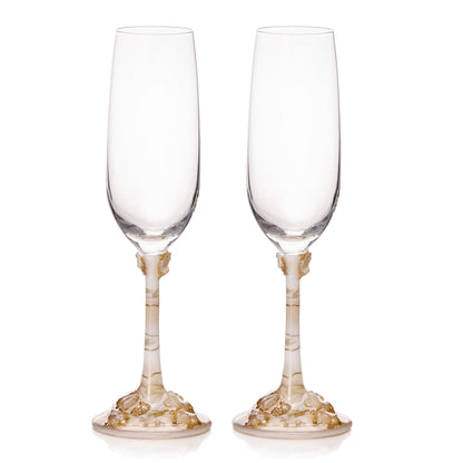 Amber Celebration flute - Set of 2