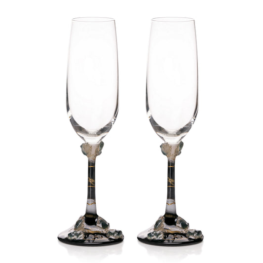 Midnight Celebration flute - Set of 2
