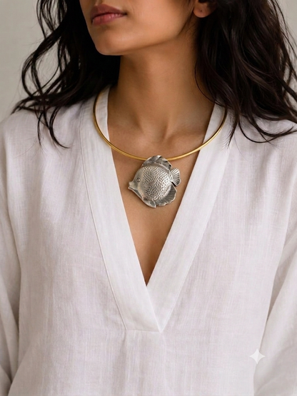 Matsya Pendant with Hasli